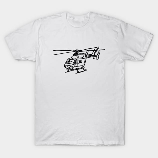 Helicopter T-Shirt by Jetmike